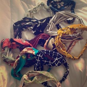 Lot of 12 scarf headbands. New